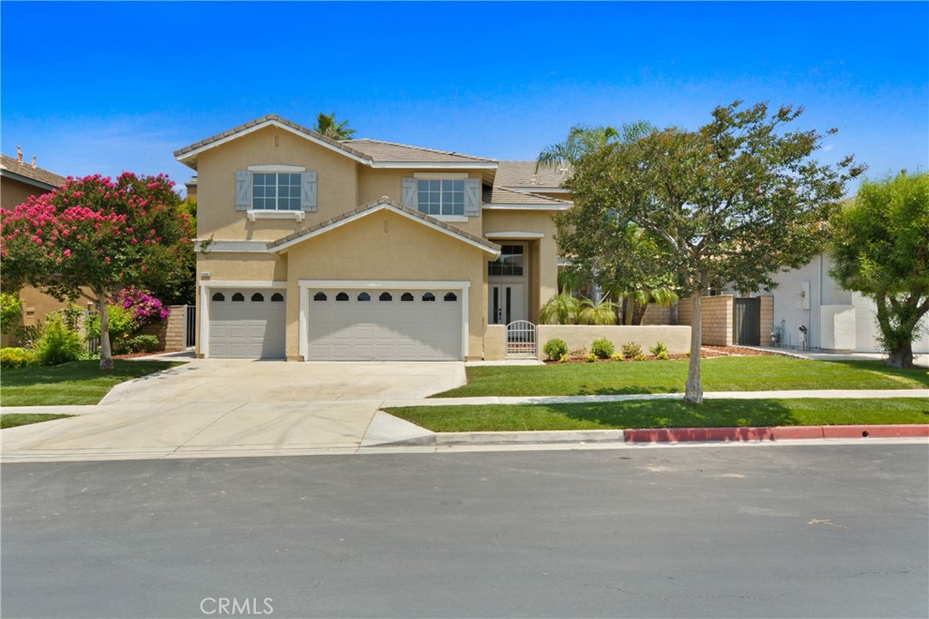 Welcome to this Beautiful Newly Remodeled and Upgraded Home in the Prestigious Gated community of The Hawthornes in Rancho Cucamonga. Owner spent $100k+ in Upgrading and Remodeling. This Stunning Residence with 4 Bedrooms 3 Baths Plus a Huge Loft total 3288 sqf Living Space Offers Soaring Ceilings, Custom Finishes, and a Modern Open Floor Plan Designed for Both Comfort and Style. The Spacious Chef’s Kitchen with a Walk-in Pantry, Featuring a Dramatic Waterfall-style Island, Quartz Counters, Stainless Steel Appliances, and Ample Cabinetry Perfect for Entertaining or Luxury Family Meals. Downstairs, You’ll find a Convenient Bedroom and Full Bathroom. Upstairs, the Large Primary Master Suite with a Relaxing Retreat (builder's option 5th bedroom to retreat). Luxury Upgraded Master Bath Offers Porcelain Tiles, Medicine Cabinet w/ Mirrors, Gold Color Finished Accessories, Walk-in Closet. The large Loft—Perfect for a Media room, a Home Office, or Play Space. Two Additional Bedrooms, a Full Bath—Complete the Second Floor. Beautifully Landscaped Front Yard and Back Yard. The lush Backyard is Ideal for Outdoor Entertaining. Enjoy easy access to Major Freeways, Shopping, and Dining. You’re just minutes from Ontario Mills, Victoria Gardens, Ontario International Airport, RC Quakes Stadium, Top Golf, Toyota Arena, and more. This home is also located within the highly-rates school district and just two blocks from Guasti Regional Park. This is a 24-Hours Patrolled Community. 3 Car Garage is a Plus. Must See.
