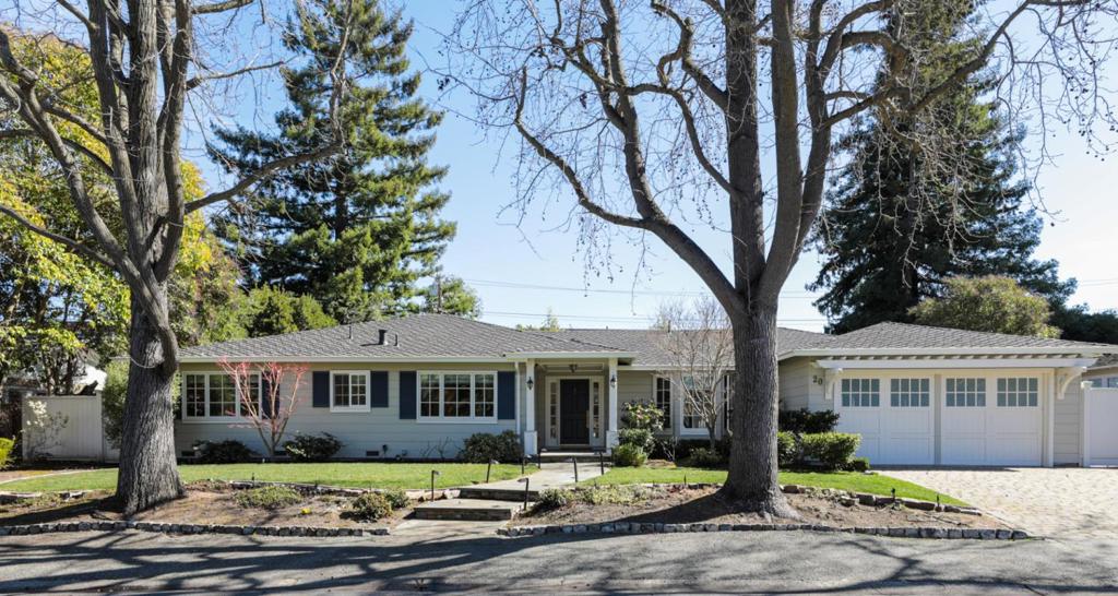 Sophisticated Luxury in Prime West Menlo. Completely renovated in 2018, this sun-lit, single-level home offers three spacious bedrooms, one office, three large bathrooms, and one guest powder room. The master suite includes a huge walk-in closet with a center island. The open kitchen has quartz countertop and high-end appliances such as Subzero refrigerator, Miele steam oven, Sharp microwave, and a lot more. The expansive formal dining is perfect for entertaining. Large family room oversees the beautiful backyard covered by matured landscaping and equipped with a wood-burning pizza oven and a built-in Lynx barbecue grill. The attached two-car garage provides ample additional storage. Excellent Menlo Park public schools. Minutes away from Stanford, downtown Menlo Park, and the Bay Area's most prestigious private schools. The house can be offered with furniture seen in the photos. Additional rent and deposit apply if furnished. Minimum one-year lease.