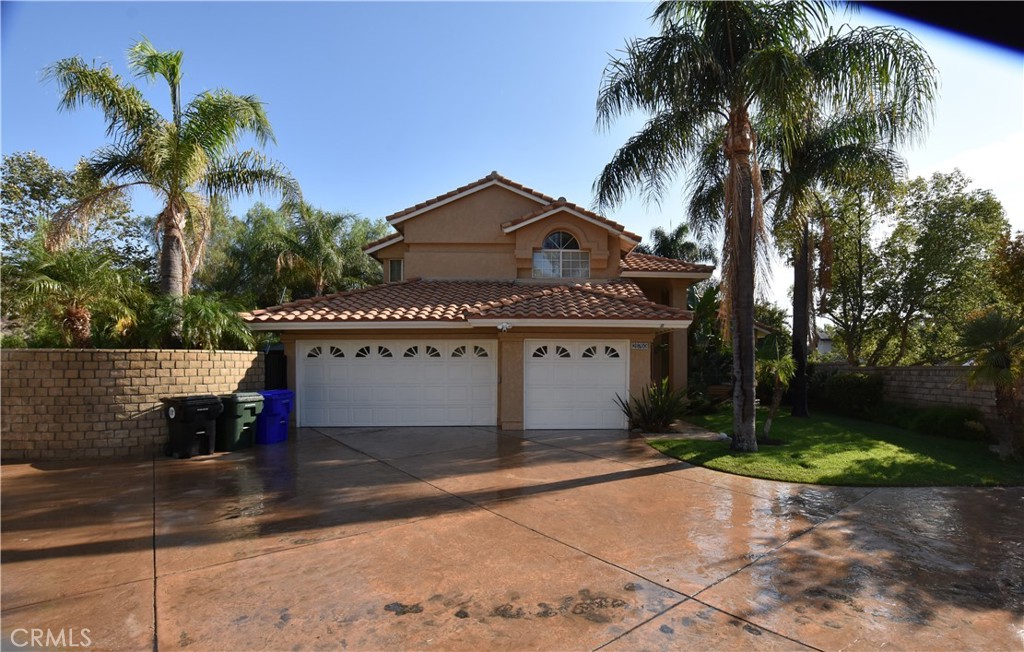 Beautiful 4-Bed, 3-Bath Home with Pool, RV Parking!
Welcome to this stunning single-family home, tucked away on a private flag lot with RV parking—and best of all, NO HOA and NO MELLO ROOS!
Step through elegant Spanish-style double doors into a bright and open living space featuring soaring ceilings, a wraparound staircase, and new laminate flooring throughout the main level. The kitchen has been upgraded with new tile floors, a center island, and flows seamlessly into the dining and family rooms—perfect for entertaining.
Enjoy sunny California days in your beautiful wraparound backyard, complete with a PebbleTec high-efficiency saltwater pool—your own private oasis.
The main floor also includes a formal living and dining room, one bedroom and full bath (perfect for guests or multi-gen living), plus a laundry room for convenience.
Upstairs, retreat to your spacious master suite featuring breathtaking views, a dual-sided fireplace, jacuzzi tub, separate shower, dual vanities, a private water closet, and a large walk-in closet. Two additional upstairs bedrooms share a completely remodeled Jack & Jill bathroom.
This home also features a leased solar system (15.36 kW) to help save on energy costs year-round.
Seller is motivated, So don't miss this rare opportunity to own a truly special property with space, style, and privacy—schedule your tour today!