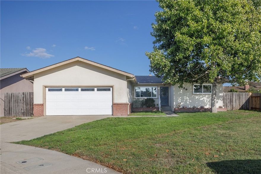 Welcome to 829 Pearl Drive, a charming single-level home in one of Arroyo Grande’s most convenient and desirable neighborhoods! With its fresh new price, this property is an even more compelling opportunity for today’s buyers. Perfectly situated near the heart of town yet tucked away on a quiet residential street, this 4-bedroom, 2-bathroom home offers the ideal blend of comfort, value, and potential. The spacious lot provides room to expand, garden, or design your dream outdoor retreat. An attached 2-car garage, ample driveway parking, and a fully fenced backyard make it a great fit for families, pets, or entertaining. Inside, you’ll find a light-filled layout with thoughtful updates already in place. Highlights include stylish flooring, a modern ceiling design, functional built-ins, and a cozy fireplace that creates the perfect gathering spot. Each room features fresh paint and new flooring, giving this home move-in readiness while still offering room for your personal touch. Mature trees provide shade and privacy, and the location couldn’t be more convenient—minutes to local schools, shopping, dining, and the Village of Arroyo Grande, plus quick access to Highway 101, Pismo Beach, and all the beauty of the Central Coast. Some images have been virtually staged to showcase the home’s potential. Whether you’re a first-time buyer, a growing family, or an investor looking for strong upside, 829 Pearl Drive is a must-see. Don’t miss the opportunity to secure this fantastic Arroyo Grande home! All information provided is deemed reliable but not guaranteed. Buyer and Buyer’s Agent to verify all details, including but not limited to square footage, lot size, and condition of the property.