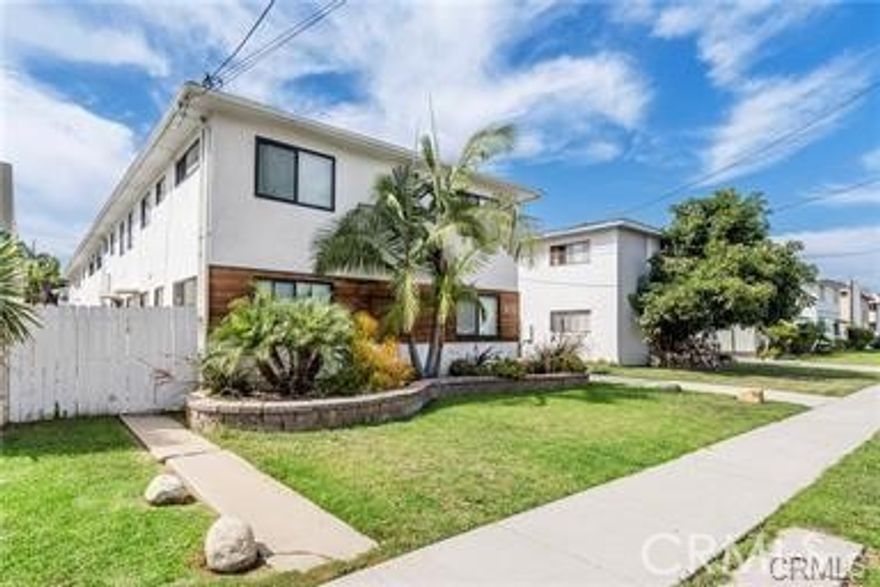 Newly remodeled 2 Bed 1bath apartment unit located in Northwest Torrance, walking distance to Alondra Park Golf Course and El Camino college. The apartment comes with newer stainless-steel appliances including FRIDGE, OVEN/RANGE, MICROWAVE AND DISHWASHER. There is one parking in garage. There is a stylish front door and newer windows. Interior includes Shaker white cabinets in the kitchen and bathrooms, grey quartz counters, tile floors in the bathrooms, wood laminate floors throughout, newer tub and wall tile, recessed lighting, fixtures and SMOOTH CEILINGS throughout! And large patio.
