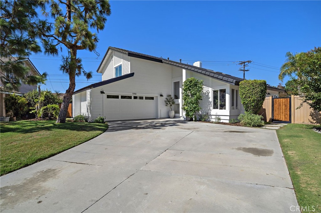 Fabulous property in the highly desirable Landing neighborhood. This home has been completely remodeled and upgraded throughout with all the contemporary features you are looking for! Situated on one of the largest lots in the track, this prime piece of land is over 10,000 square feet. The moment you enter the home you are greeted by high volume ceilings with tons of natural sunlight. Rich LVF white oak flooring flows seamlessly though the residence. Beautiful kitchen with solid wood custom-built cabinetry. Sleek quartz countertops and herringbone back splash. All new Samsung appliances and an adjoining dining area to host all your friends and family. There is ample space to enjoy relaxing or entertaining in your formal living room and separate family room with an inviting fireplace. All of the bathrooms have been remodeled with designer selected tiles and hardware. Attractive flat panel custom European floating vanities grace the space. Sleek Quartz counter tops and designer selected lighting and hardware. The primary suite is sure to delight with high volume ceilings and another fireplace. There is a very large walk-in closet. The primary bath is spa inspired with generous shower space and lovely soaking tub placed behind custom glass enclosure. The rear grounds of the home are truly amazing. Offering lush lawns and mature fruit trees. A large, covered patio space, multiple seating areas and a built-in barbeque area. This home also has a new furnace system including new ducting and a new water heater. This location offers direct access to the Bolsa Chica Wetlands reserve. Central Park, and the renowned Equestrian Center is just one block away. Come and enjoy all that the Coastal Huntington Beach lifestyle has to offer!