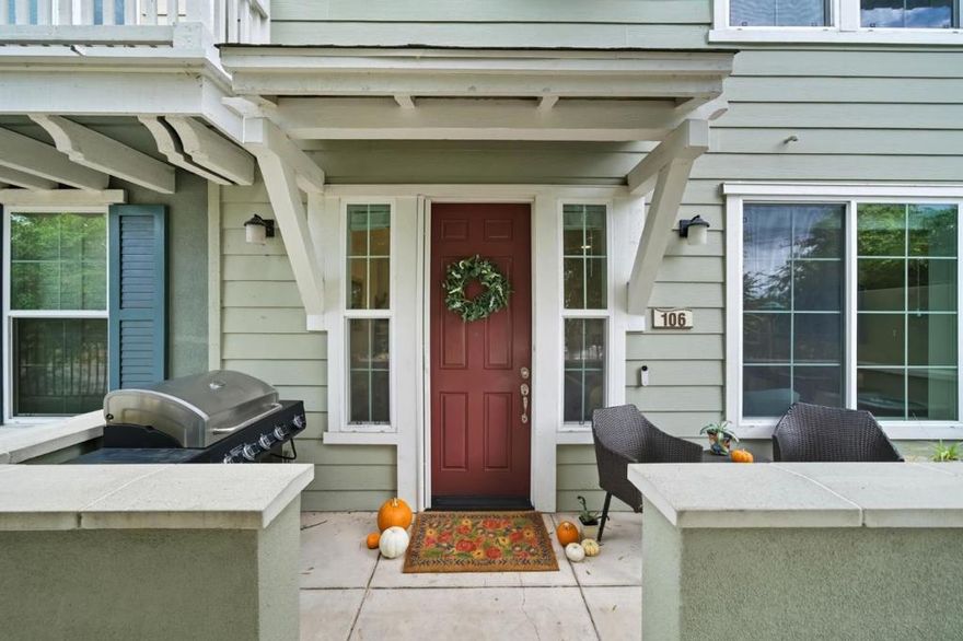 Discover contemporary peninsula living in One Marina, a vibrant community nestled in Bair Island.  This  beautifully appointed 3-bedroom, 2.5-bath townhome offers 1,497 sq. ft. of stylish comfort. The open-concept floor plan features a gourmet kitchen with premium appliances flowing seamlessly into the dining and living areasperfect for both entertaining and everyday living.  The spacious primary suite offers an elegant en suite bath, complemented by two additional ample bedrooms providing flexibility for guests, family, or a home office. Enjoy central air conditioning, a two-car attached garage, and the tranquility of a tree-lined street offering shade and privacy. This community offers well maintained-beautiful grounds that compliment the surrounding water ways with a community dock, park with playground, a bbq area, scenic trails.  Located moments from downtown Redwood City, Caltrain, and waterfront recreation, this home blends modern convenience with relaxed coastal charm.  Peninsula living at its best!