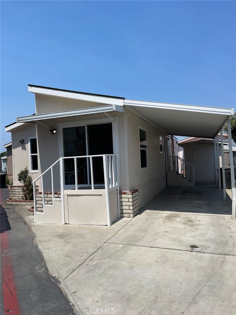 Fully Remodeled Mobile Home – 3 Bed / 2 Bath
Completely updated with a new kitchen, new flooring, new bathrooms, new windows, and a new roof. Includes AC, washer, and dryer. Features a 2-car carport and a shed in the backyard. Across the Street from Indoor Swapmeet, close to Walmart, Grocery Store and shopping centers. This is a very comfortable and cozy home! Enjoy the benefit of low space rent.