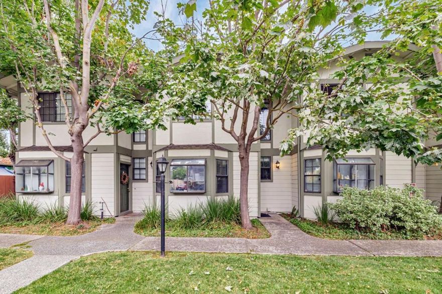 Discover this beautifully appointed 2BD / 2.5BA townhome-style condo perfectly situated in one of Mountain Views most sought-after neighborhoods. Designed for comfort and convenience, this spacious two-story residence features: A primary suite with a generous walk-in closet, second en-suite bedroom for guests or family Modern kitchen with stainless steel appliances and granite countertops In-unit washer/dryer for everyday ease Private patio and balcony ideal for morning coffee or evening gatherings Tucked away on a quiet, tree-lined street just steps from Evandale and Devonshire Parks, this home also includes a detached 1-car garage and an additional reserved parking space. Enjoy top-rated Mountain View schools and unmatched Silicon Valley access just minutes from Google, Microsoft, NASA, and other major tech campuses. With Caltrain, Light Rail, Stevens Creek Trail, and Highways 101, 85 & 237 all nearby, this home offers the perfect blend of tranquility and connectivity.