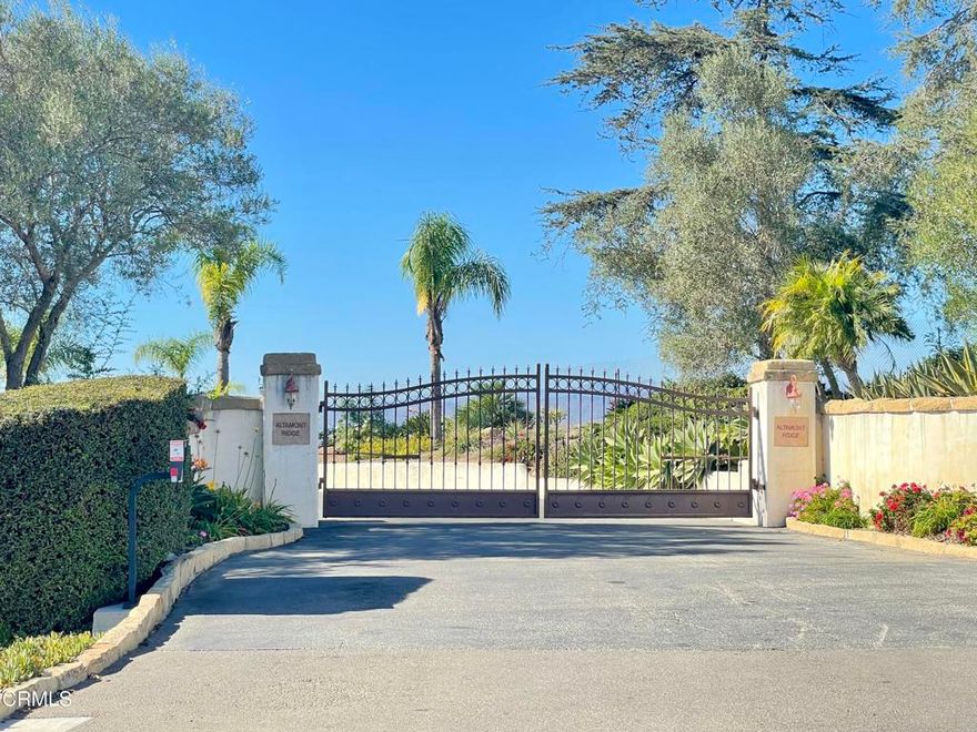 Discover your dream home in this exclusive and privately gated community nestled atop Camarillo Heights in Altamont Ridge. This expansive, flat, and usable land on approximately 3/4 acre lot offers an unparalleled opportunity to transform it into a breathtaking oasis with panoramic views.