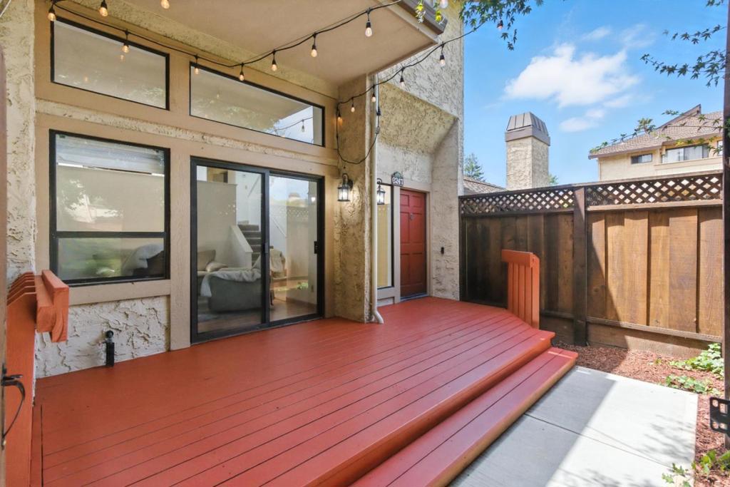 Bright and inviting 3-bedroom, 3-bathroom townhome in Aptos! Each bedroom features its own en-suite bathroom and is located on a separate floor, offering maximum privacy and flexibility. Enjoy vaulted ceilings, skylights, and a private gated front yard for outdoor relaxation, and two private balconies. The open kitchen includes stainless steel appliances and flows into two dining areas. A cozy fireplace warms the living space. An oversized two-car attached garage with built-in storage adds convenience. Close to Cabrillo College, beaches, redwoods, parks, shopping, and Highway 1, a perfect Aptos location!