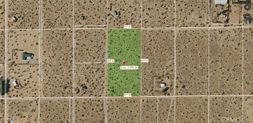 Tucked in Landers, this 5-acre parcel offers wide-open desert views plus a small 1-room cabin (approx. 400 sq ft) in need of TLC for weekend projects or storage. Public water is available through the local agency; buyer to confirm meter and connection details. Power lines are in the area; buyer to verify. Zoning is HV/RL (Rural Living) in San Bernardino County—great space for a home, shop, or animals, subject to County rules. The cabin appears to be a recreational structure and may not be a permitted dwelling; buyer to investigate permits, septic, and habitability. Western Joshua Trees may be present and are protected—check requirements before clearing or building. Easy dirt-road access off Cubero Rd, minutes to Landers services and a short drive to Joshua Tree and Yucca Valley. A simple, usable canvas for your desert retreat.
