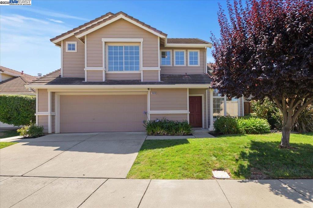 Northeast-facing split-level in the sought-after Reflections community—just under a mile walk to vibrant Downtown Pleasanton! This light-filled home welcomes you with soaring 14-ft ceilings in the formal living and dining rooms, creating an open and airy feel. The eat-in tile kitchen offers a gas stove, refrigerator, and microwave, and flows seamlessly into the cozy family room with a fireplace—perfect for relaxing evenings. The lower level includes a convenient half bath, while upstairs features 3 bedrooms and 2 full baths. The spacious primary suite boasts a dual vanity, oversized soaking tub, and separate shower. Step outside to a private backyard with a covered patio and lawn area, ideal for outdoor entertaining or quiet retreats. Fresh interior paint throughout adds a crisp, move-in ready touch. Commuters will appreciate the easy access to 580, 680, 84, and BART. A rare opportunity to own in one of Pleasanton’s most desirable neighborhoods!