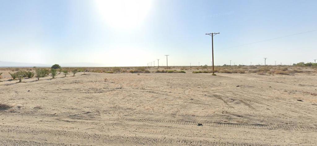 Great opportunity to invest in a up and coming area of California known as ''Lithium Valley'' This great great vacant lot located East of HWY with water, sewer, and Power poles on property line. This is your chance to buy and hold for future appreciation. Whether you are planning to build a home or planning to sell for future value you can't go wrong. With beautiful views of the mountains and the Salton Sea and amazing sunrises and sunsets you will enjoy owning your own piece of land in this area that has tremendous potential. Hurry don't miss your chance to see development happen before your very own eyes.