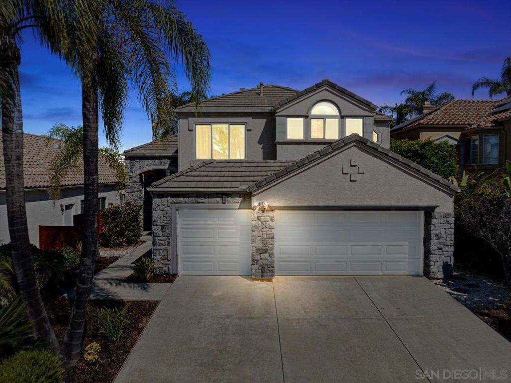 Experience breathtaking views of mountains, rolling hills, and valleys, with a peek at the Pacific Ocean! This impressive residence is the largest and rarely available model in the coveted Emerald Heights community, set within the highly rated San Marcos school district. Tucked near the end of a serene cul-de-sac, it offers a bedroom and full bath on the main level, a freshly updated kitchen with refinished cabinets, and a primary bathroom with newly updated cabinetry. Additional highlights include premium hardwood flooring downstairs, three fireplaces, and a fully owned Tesla solar system. The HVAC has been recently upgraded with two new AC units and two top-of-the-line Bosch furnaces, and for breezy evenings, there’s a QuietCool Stealth Pro 7.0 whole house fan. The backyard, redesigned in 2020, is perfect for outdoor entertaining, while updated windows throughout enhance the views and natural light. Exceptional community amenities include a guard-attended gate with 24/7 security, Olympic-size swimming pool, spa, toddler/wading pool, renovated clubhouse and fitness center, tennis courts, basketball court, parks, and on-site management. Life in Emerald Heights is as social as it is scenic enjoy community traditions like Music at Sunset, holiday celebrations for kids and adults, Fourth of July pool parties and parades, an Easter Egg Hunt with the Easter Bunny, casino night, and more. Join one of the neighborhood’s active book clubs or the foodie club, or simply unwind on your private lot with panoramic views from almost every room.