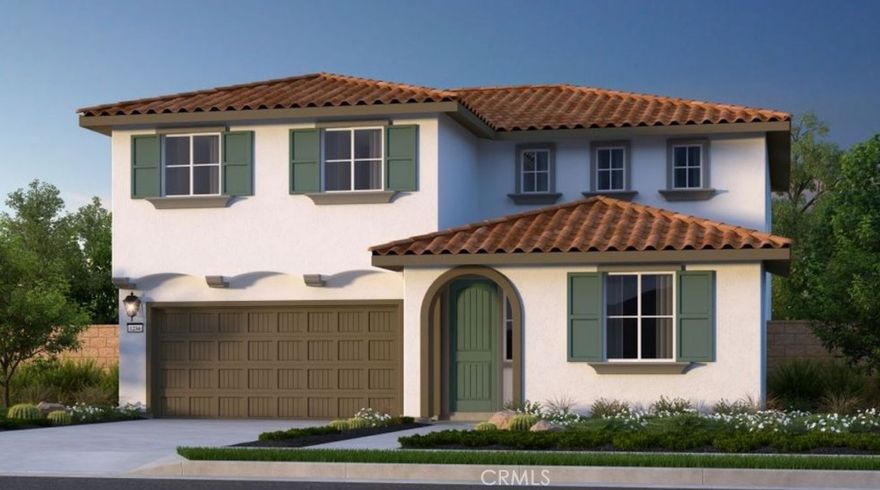 What's Special: Dedicated Study | Larger backyard | Close to park | Loft. New Construction – Ready Now! Built by America's Most Trusted Homebuilder. Welcome to the Plan 7 at 33255 Celadon Avenue in Rosa at Siena! A floor plan designed for connection and comfort. Step through the covered porch into a bright great room that flows into the dining area and a chef-inspired kitchen with a cozy island and walk-in pantry. A first-floor bedroom and full bath offer the perfect retreat for guests or extended family. Upstairs, the spacious primary suite pampers with dual vanities, a large shower, and an oversized walk-in closet. Three more bedrooms, a full bath, a bonus loft, and a laundry room complete this inviting space. Exciting things are taking shape at Rosa at Siena in French Valley, where sunshine and fun go hand in hand. Enjoy year-round amenities like a sparkling pool, relaxing spa, and playful tot lot, plus courts, fields, and trails for active days. Zoned for the acclaimed Temecula School District and surrounded by vineyards, coffee spots, and museums, this is a community where life feels effortless. Photos are for representative purposes only. MLS#IG25246252