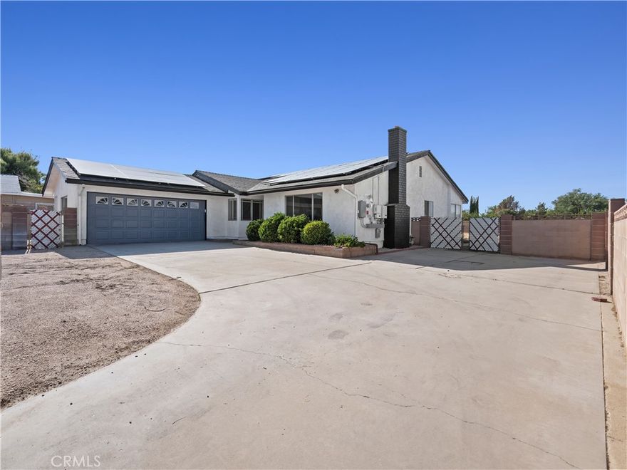 Located in Quartz Hill, a three-bedroom, two-bath home has been fully remodeled. New Paint, new flooring. ADU has two bedrooms, one bath.