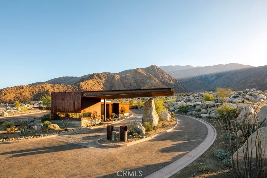 Perched in the prestigious gated community of Desert Palisades, The Flume House (Lot 68) presents a rare opportunity to build your dream home in one of Palm Springs’ most architecturally significant enclaves. This .41-acre homesite offers panoramic, unobstructed southwest views capturing dramatic sunsets, rugged mountain silhouettes, and twinkling city lights below.
The property includes fully completed architectural design and survey work, saving you time and expense in the pre-construction process. Set amidst modernist masterpieces, this homesite is ideal for those who value both privacy and visual inspiration. With its elevated position and natural desert terrain, The Flume House is ready to accommodate a striking custom residence that blends seamlessly into its surroundings.
Along the vivid, sun-drenched hillsides of Chino Canyon, Desert Palisades is artfully crafting the next chapter in the story of Palm Springs, melding its rich, unmistakable architectural heritage with extraordinary, forward-thinking design vision. Just minutes from downtown Palm Springs, Desert Palisades is where bold architecture meets raw desert beauty—offering a secure, serene lifestyle in a timeless setting.