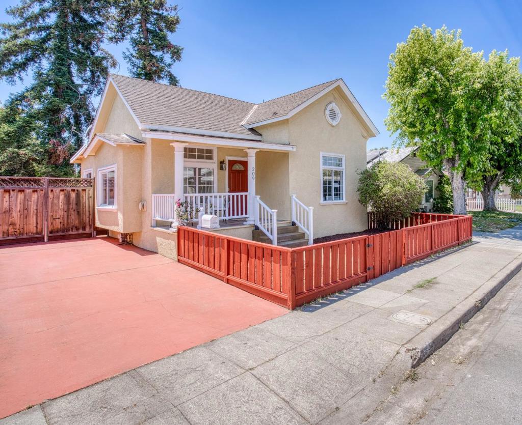 Welcome to this delightful San Jose home, offering the perfect blend of comfort and functionality. This charming residence features two bedrooms and two tastefully updated bathrooms, with fresh interior paint throughout. The well-appointed kitchen boasts a gas cooktop, quartz countertops, dishwasher, refrigerator, and more, ideal for everyday cooking and mealtime enjoyment. Enjoy year round comfort with central AC and ceiling fans. A dedicated laundry room provides ample storage, and the low maintenance yard includes a BBQ area, perfect for relaxing or entertaining guests. Unwind on warm summer days beneath the shade of two beautiful redwood trees. Conveniently located near PayPal Park, SAP Center, SJSU, The Tech Museum, Childrens Discovery Museum, and the San Jose Convention Center. With easy access to Highways 101, 680, 280, 87, and 17, and just minutes from Japantown, Adobe Tower, and local parks, shops, and restaurants, this home offers both comfort and convenience in the heart of the city. A MUST SEE!!!