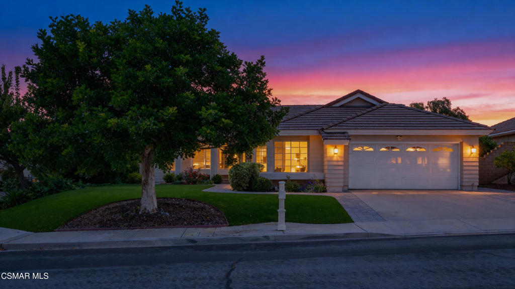 This beautifully updated single-story home sits on a peaceful corner lot in the highly desirable Sunset Brock neighborhood of Thousand Oaks. Designed for comfort and everyday elegance, the open layout features both a formal living room and a separate family room--each with soaring vaulted ceilings that create a bright, spacious feel.The kitchen seamlessly connects to the formal dining area and casual breakfast nook, and showcases granite countertops, stainless steel appliances, and upgraded cabinetry with modern hardware. Throughout the home, you'll find a tasteful blend of engineered wood, ceramic tile, and brand-new carpet. Freshly painted interiors make this home truly move-in ready.The primary suite offers vaulted ceilings, a large walk-in closet, and a beautifully remodeled bathroom complete with dual vanities and a relaxing garden tub/shower combo.An oversized garage--nearly 600 square feet--provides plenty of room for two cars plus extra storage or a potential workshop.Outside, the private backyard is surrounded by mature landscaping and features newly installed artificial turf in both the front and back for a clean, low-maintenance look. There's also a charming garden area for those who enjoy planting, and a side deck off the dining room with an aluminum pergola that can be opened or closed to set the perfect ambiance.Additional highlights include an indoor laundry room (washer and dryer included), no HOA fees, and a central location close to shopping, dining, and award-winning schools.Blending convenience, style, and easy living, this home captures the best of Thousand Oaks living in one of its most established neighborhoods.