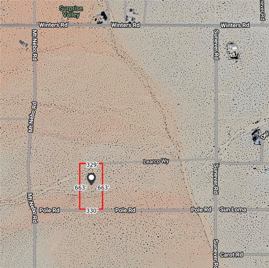 Build your desert dream on this 5-acre parcel located in Joshua Tree. Property features city water at the lot line and power nearby, making it ready for development. Zoned JT/RL-5 (Residential Land), this property allows for a single-family home, manufactured home, or mobile home. Limited RV use permitted (4 days per 30-day period). No HOA. A septic system will be required. Enjoy the privacy and open space of desert living while being just minutes from downtown Joshua Tree, Joshua Tree National Park, local shops, dining, and art galleries. Outdoor recreation, hiking, climbing, and desert trails are all nearby.

See this property in person and explore the potential to create your own desert retreat.
Buyer and buyers agent to preform due diligence including use and utilities.