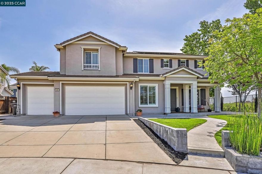 Welcome home to your own private oasis with breathtaking vineyard and Mt Diablo views! Ideally located in Oakley, this home boasts pride of ownership. Natural light touches every corner of this home illuminating its spacious floor plan and 4,086 square feet of living space. The gourmet kitchen is fully updated with stainless steel appliances, granite countertops, and ample storage space, making it a chef's dream. A secondary kitchen on the second level has been thoughtfully added to make cooking and hosting a breeze. The open floor plan is ideal for any gathering. With one bedroom and one full bathroom on the lower level along with an additional office space, your guests will have their own private space.The spacious master suite is a peaceful retreat, complete with a luxurious spa-like bathroom featuring a soaking tub and a separate shower. Four additional bedrooms provide plenty of space for family and guests, each with their own unique views of the stunning surroundings. Complete with leased solar, a sparkling pool overlooking the neighboring vineyards and East Bay hills. A home fit for entertaining! Close to shopping, trails, freeway access and schools. You won’t want to miss this Oakley treasure!