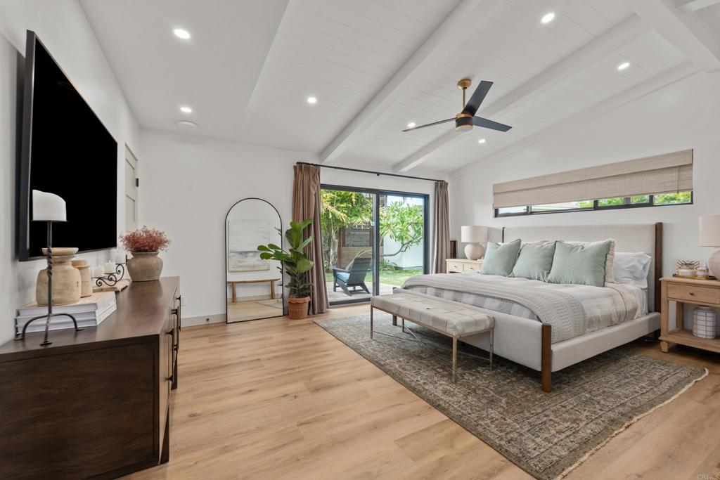 FULLY FURNISHED RENTAL AVAILABLE ONLY Mid-September through end of 2025. Welcome to your sun-drenched coastal retreat in the highly sought-after Olde Carlsbad neighborhood. This beautifully renovated 3-bedroom, 2.5-bathroom home offers a perfect blend of modern comfort and classic beach-town charm. Tucked away on a quiet cul-de-sac, it provides a private and tranquil escape just minutes from the vibrant energy of Carlsbad Village and the pristine coastline. The moment you step inside, you'll be greeted by a warm, open-concept living space with a modern coastal aesthetic. The chef-inspired kitchen is the heart of the home, featuring an expansive island with seating for three and a dining table that comfortably seats eight—making it the ideal setting for memorable meals and entertaining. A Modern Coastal Oasis for Work and Play The thoughtful layout places all three bedrooms, including a primary suite with a generous walk-in closet, and a convenient laundry room on the main floor. Upstairs, a versatile loft provides the ultimate flex space with a large sectional sofa, a half-bath, and a dedicated office area, perfect for remote work or simply unwinding after a day at the beach. The Ultimate Outdoor Escape Step outside to discover a private, fully fenced backyard designed for relaxation and fun. Enjoy a lavish outdoor dining table that seats ten, a BBQ for al fresco cooking, and a spacious side yard with lush landscaping. Rinse off in the outdoor shower after a day at the beach, then rejuvenate in the cold plunge. Children will love the provided books, toys, games, and puzzles, while the basketball hoop offers a fun activity for all ages. Unbeatable Location This home puts you in the heart of the best of Carlsbad. • Just minutes away: Stroll or bike to Carlsbad Village's vibrant restaurants, unique boutiques, and lively farmers' markets. • Less than a mile: Enjoy easy access to the scenic Agua Hedionda Lagoon and the wide-open sands of Carlsbad State Beach. • Conveniently located: Close to major commuter routes, walking paths, and essential healthcare facilities. Utilities and Family-Friendly Amenities • Stay Comfortable: The home is cooled naturally by refreshing ocean breezes and ceiling fans in every bedroom. • Eco-Friendly: Two standard electric car charging systems (Type 1 J1772. 240V) are available for your convenience. • For the Family: We provide beach gear, children's books, toys, games, and puzzles to keep everyone entertained. • Parking: A spacious driveway offers ample room for multiple vehicles, recreational gear, or even a boat. Lease Information • Available: Mid-September through Mid-November (1-week minimum stay). • Experience: The home is fully furnished for a turnkey, hassle-free experience. • Included: All utilities, high-speed internet, and a gardener are included. Why Guests Choose This Home This is the perfect home for families or professionals seeking a comfortable stay in a quiet setting without sacrificing proximity to all the best of Carlsbad. Whether you're working remotely from the dedicated office loft or soaking up the sun in the private backyard, this home offers everything you need for a memorable and rejuvenating experience.