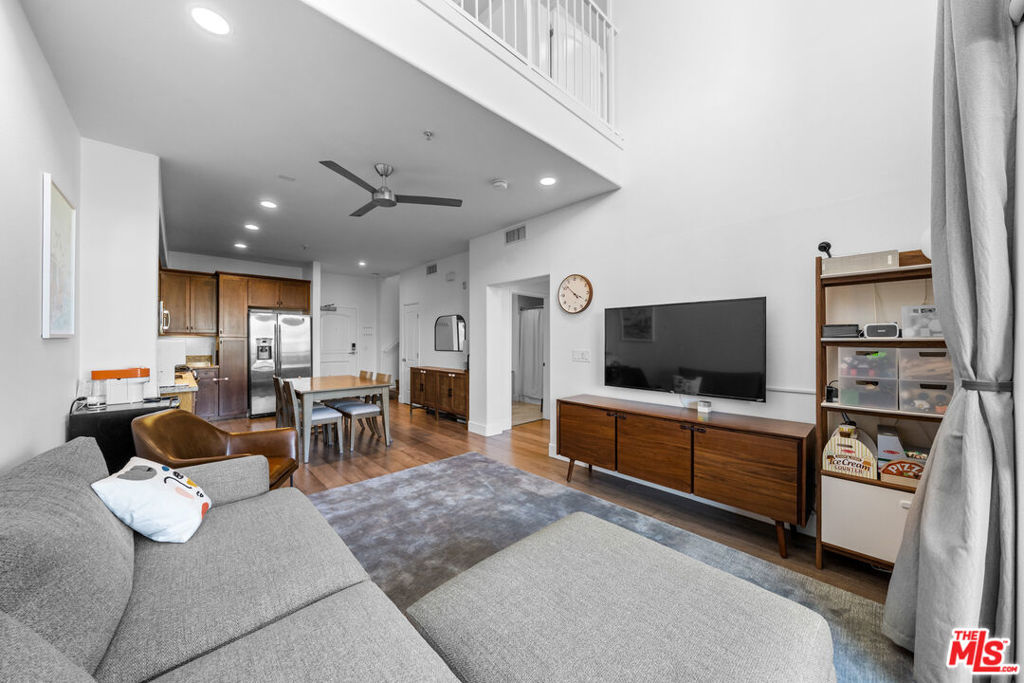 MURA by Pulte Homes is a JD Power award winning condo in the heart of DTLA Arts District. This stylish 2 Bed/2 Bath condo with a spacious loft features home blends industrial charm with contemporary finishes, high ceilings, oversized windows, and an open-concept layout that fills the space with natural light. The kitchen is equipped with stainless steel appliances, updated cabinets, and granite countertops with plenty of space, ideal for both everyday living and entertaining. The bedrooms on each level includes walk-in closets and plenty of bright sunlight throughout the day. The master bedroom upstairs includes an en-suite bathroom with dual vanity and shower. Upstairs, the spacious loft adds an extra dimension perfect as a creative studio, media room, office or additional living room. You'll also enjoy in-unit laundry with custom cabinets installed upstairs, central multi-level 2 A/C and heating, and secure building access. Unit has a walk-out balcony as well. Amenities include 24/7 security guard, on-site management, fitness center, pool, spa, outdoor lounge with fireplace and BBQ. Step outside the building and enjoy one of LA's most trendiest neighborhoods. PRIME Arts District location just steps from the trendiest restaurants, bars, cafes, and shops in the city. Comes with two assigned parking spots. Only two blocks to the Metro Gold line and Little TokyoOnly two blocks to the Metro Gold line and Little Tokyo. Fantastic unit you will love to live in!