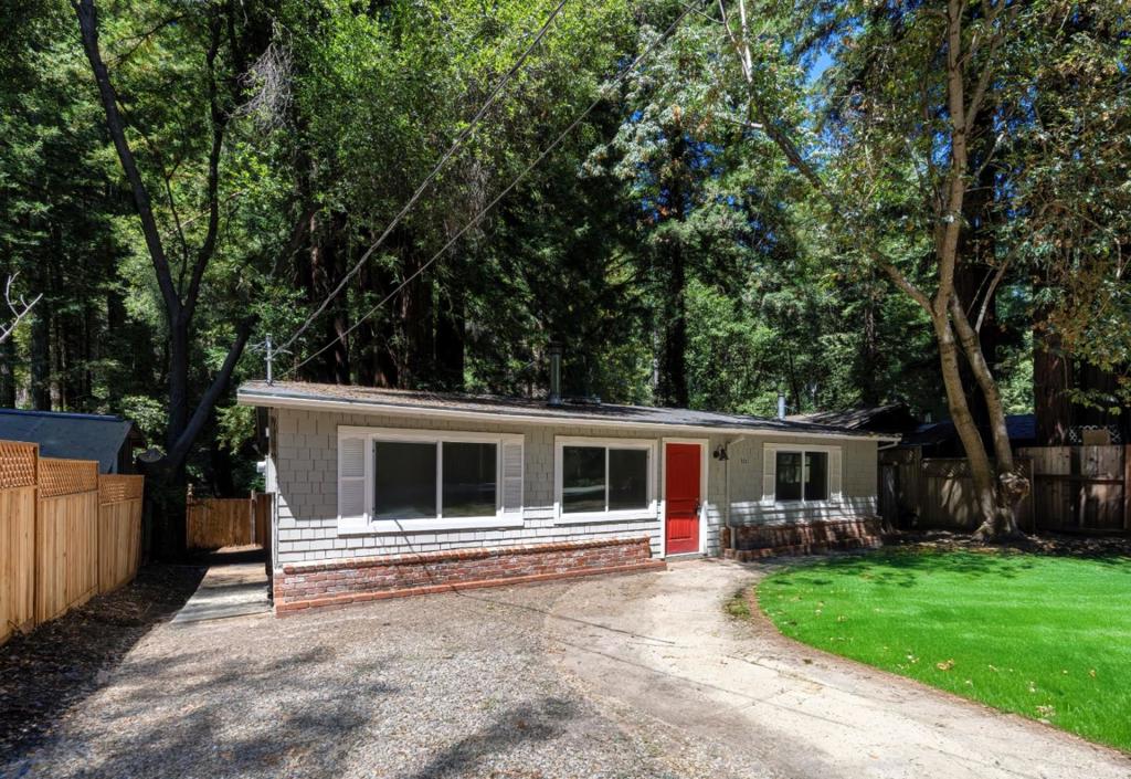 Welcome to your serene single story retreat at 152 Lorenzo Ln, nestled in the SantaCruz Mountains along the San Lorenzo River. This charming 2bed, 1bath home features a flat driveway and easy walkup entry with level access throughout. Inside, enjoy open living areas, a well appointed kitchen, and cozy bedrooms. Step outside to your private riverside yard perfect for listening to the gentle river flow, relaxing, or dining al fresco. With public utilities and high speed internet, this peaceful sanctuary is ideal for streaming, remote work, or a dedicated home office. Adventure awaits nearby - hike among ancient redwoods at Henry Cowell Redwoods State Park, fish in the river, or zip-line through the canopy at Mount Hermon Adventures. Downtown Boulder Creek offers delightful dining options: enjoy Italian in a historic red wood lined dining room at Scopazzis, casual Mexican at Taqueria Los Amigos, or pub-style fare and brews across the street at Sawmill. Minutes from Highway 9 and downtown Boulder Creek, and just 40 minutes to Campbell, this home is a perfect blend of rustic charm, modern ease, and access to outdoor fun.