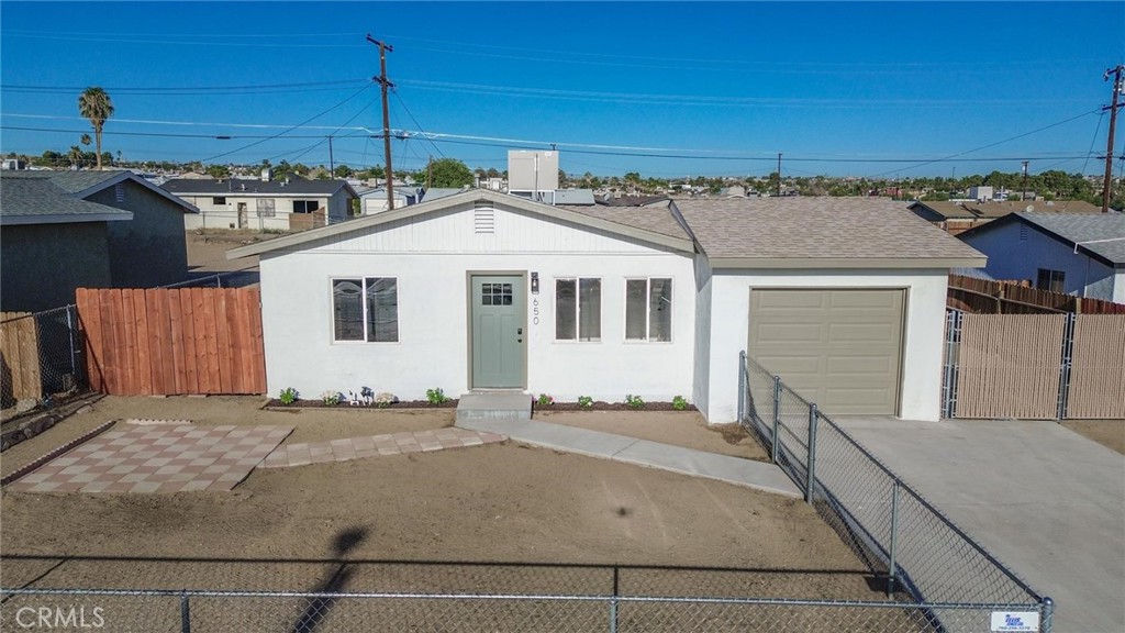 Welcome to 650 Chateau Way, a beautifully updated 3-bedroom, 2-bathroom home in Barstow with thoughtful upgrades throughout. From the moment you arrive, you’ll notice the fresh exterior paint, new front door, lighting, and a newly built side fence for added privacy. Inside, the home has been refreshed top to bottom with new interior paint, baseboards, outlets and switches, doorknobs, hinges, and closet shelving. The bathrooms shine with new faucets, lights, mirrors, and toilets. The hall shower has been reglazed, and the primary bath features a brand-new walk-in shower. The kitchen has been fully updated and comes with all new appliances, offering a fresh space ready for everyday living. Flooring has been upgraded throughout with plush carpet in the bedrooms, tile in the bathrooms, and durable laminate in the common areas. Additional improvements include servicing both wall heaters, repairing the roof evaporative cooler, and refreshing the landscaping with plants and wood chips for a cleaned-up front and backyard. For added convenience, the property also features a double gate allowing vehicle access to the side yard and backyard.