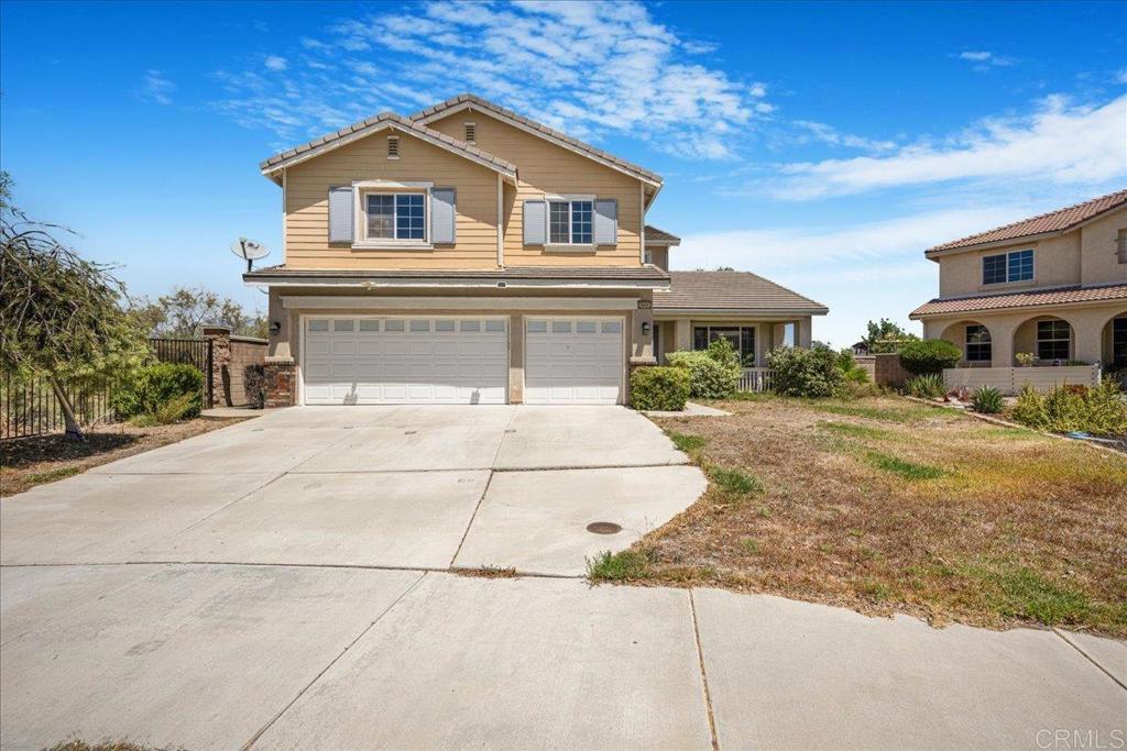Welcome to Your Dream Home in Menifee! Don’t miss this incredible opportunity to own a beautiful two-story home featuring 4 spacious bedrooms and 3 full bathrooms 2,973 sq.ft—priced to sell and ready for its new owners! Step into the grand formal entry with soaring ceilings that set the tone for this well-designed, open-concept layout. The kitchen opens to a warm and inviting family room with a cozy fireplace, perfect for everyday living and entertaining. You'll love the granite countertops, large center island, ample pantry, and generous cabinet space. A downstairs bedroom and full bathroom offer ideal flexibility for guests or extended family. Upstairs, the luxurious primary suite features his-and-hers walk-in closets with built-in cabinets. Plus, there's a large bonus room that can easily serve as a game room, office, or potential 5th bedroom. Additional highlights include a 3-car garage, a great location close to shopping, schools, and parks—and a low HOA! This home is priced to sell—don’t wait! Schedule your showing today before it’s gone!