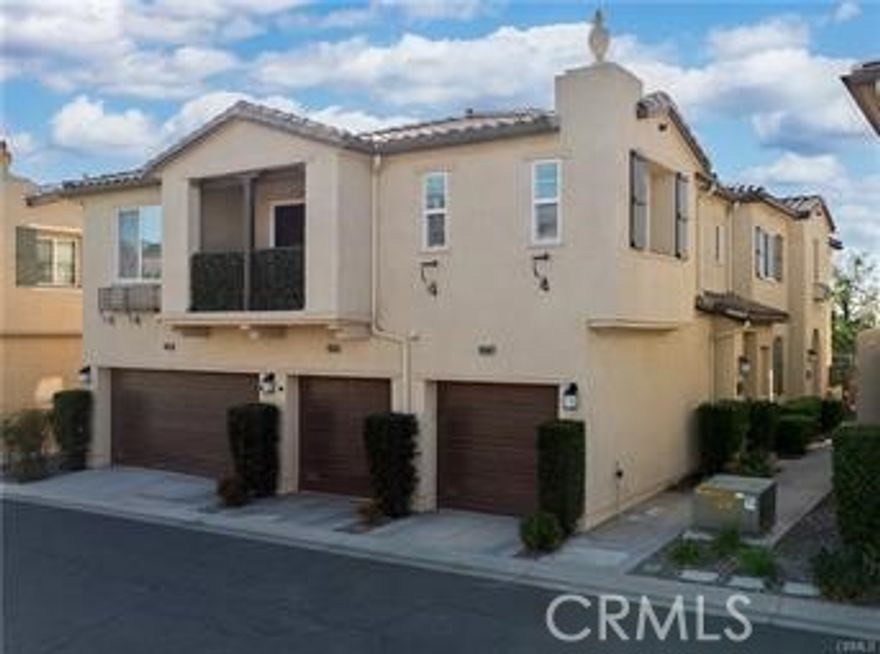 Mariposa Home for Lease! This home offers 2 bedrooms, 2 bathrooms, wood flooring, a balcony, and an attached 1-car garage with direct access and 1 designated parking space. Kitchen has granite counters and stainless-steel appliances. Refrigerator, washer and dryer included. The HOA provides amenities, including a pool, spa, outdoor kitchen, BBQ areas, playgrounds for kids, and a clubhouse available for rent for events or special occasions. Close to shopping, restaurants and transportaion.