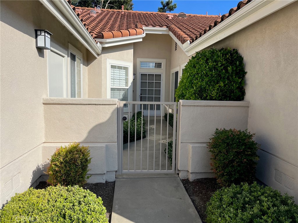 Come and see ALL PALMIA has to offer!! Senior community condo. Single level 2 bedroom with 2 bathrooms. Newer vinyl flooring throughout. Fireplace in living room, vaulted ceilings. Two separate garages, inside laundry room. Palmia Senior Community offers multiple amenities including swimming pool and spa, 18 hole putting green, tennis court, pickle ball, Gym, Clubhouse, and Billard's. The community has two Attended Gated entrances. You also have privileges to Lake Mission Viejo, with boat rentals, playground, picnic tables, and summer concerts.