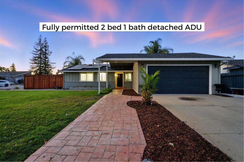 Designed for multigenerational living, this single-family home with a fully permitted ADU on a 7,500+ sq ft lot is more than move-in ready its opportunity ready. Main House (3BD/2BA | 1,252 sq ft): Renovated with families in mind, the open-concept layout features laminate floors throughout, a sleek kitchen with quartz countertops, and standout curb appeal. Solar panels help keep energy costs low, blending style with efficiency. Detached ADU (2BD/1BA | 650 sq ft): Fully permitted with its own private entrance, full kitchen, and modern finishes. Ideal for multigenerational living, extended family, guests, or as a rental income opportunity. Friday, Aug 29th (4PM-7PM): Twilight Open House with curated wine & cheese pairings. Saturday, Aug 30th (11AM-4PM): Mega Open House with tacos (1PM-4PM), charcuterie, desserts + giveaways at 2PM (Napa wine tasting for 2 & Tiffanys Champagne gift!) Sunday, Aug 31st (11AM-4PM): Boba & Sweet Treats Day, with desserts and refreshing boba served from 2PM-4PM.
