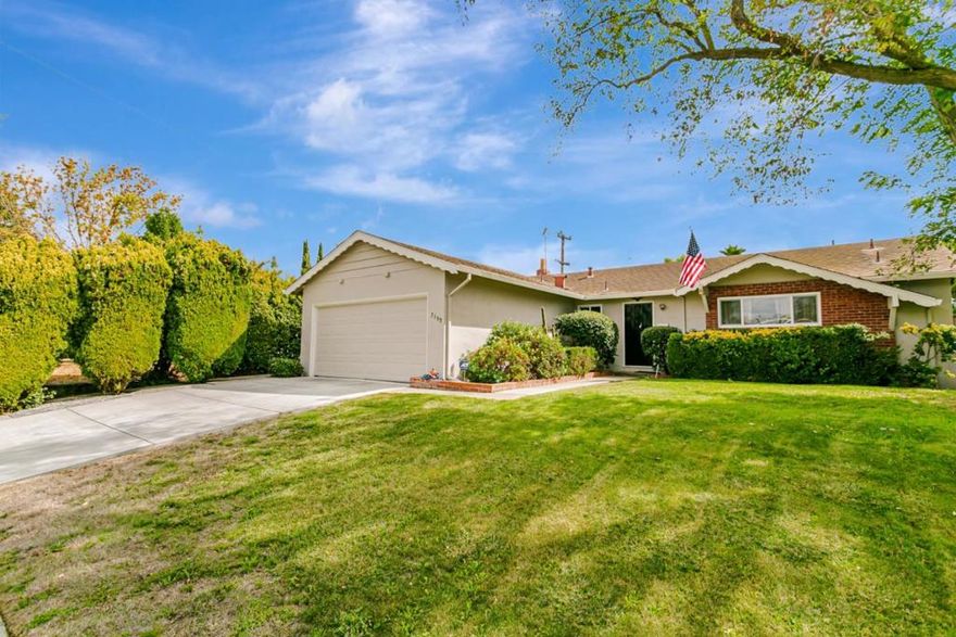 This charming single-story home offers 3 bedrooms and 2 bathrooms, perfectly situated on a quiet street in a highly sought-after neighborhood within an award-winning school district. Enjoy walking distance to Ruskin Elementary, Sierramont Middle School, and Piedmont Hills High School! The home features double-pane windows throughout and a well-designed layout filled with natural light. Upon entry, a spacious family room greets you to the left, featuring a cozy fireplace and a large glass door that opens to the backyardideal for seamless indoor-outdoor living. The kitchen and dining area include a sliding door leading to the side yard, making entertaining and outdoor access easy and convenient. The home also includes an attached 2-car side-by-side garage. The private backyard is filled with mature fruit trees, offering a serene outdoor retreat. With excellent schools, a quiet neighborhood, and great potential, this home is ready for its next owner to add their personal touch and make it truly perfect. Welcome to tour on weekend open house!