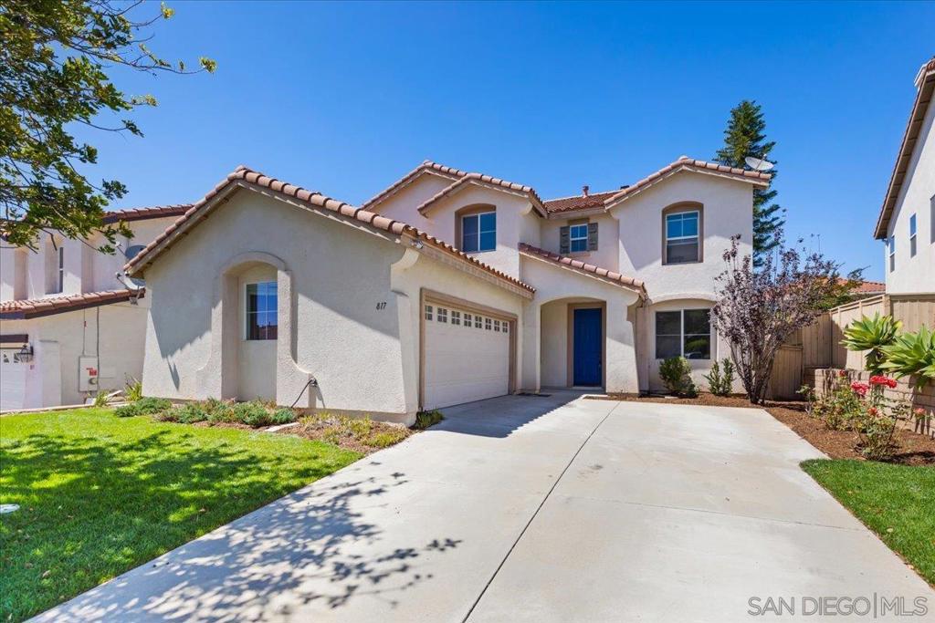 Ideally situated in the highly desirable Santa Fe Hills community, this beautifully updated residence offers a seamless blend of style, comfort, and functionality. A bright and airy open floor plan welcomes you with distinct yet flowing spaces, including a formal living room and elegant dining area—ideal for both intimate gatherings and larger celebrations. The remodeled chef’s kitchen is a true showpiece, featuring quartz countertops, stainless steel appliances, gas range, walk-in pantry and an expansive breakfast bar. It opens to a sunlit casual dining nook and a warm, inviting family room anchored by a cozy fireplace. A main-level bedroom and full bath offer a perfect retreat for guests or a private home office. Upstairs, the generously proportioned primary suite impresses with vaulted ceilings, a spacious walk-in closet and a spa-inspired bath complete with soaking tub, walk-in shower, dual vanities and refined finishes. Three additional bedrooms, a versatile loft—ideal for a playroom, home theater, or office—and a thoughtfully landscaped backyard with fresh sod and low-maintenance design complete the picture. Additional highlights include new luxury vinyl plank flooring, fresh interior paint, recessed lighting, a separate laundry room and an extended driveway accommodating up to four vehicles. Just minutes away, enjoy the exceptional amenities of Las Posas Park and Pool, offering an Olympic-size swimming pool, children’s water play area, grassy sports fields, and tennis courts. With top-rated schools, shopping, dining and freeway access all within easy reach, this home truly checks every box and is a must see!
