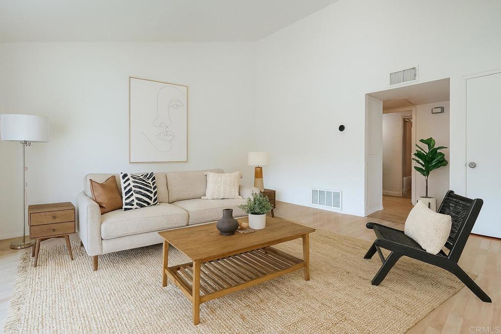 Price Reduction! Step into this impeccably maintained 2-bedroom, 1½-bath condo in Pepperwood Meadows, offering 905 sq ft of bright, open living space with vaulted ceilings and abundant natural light. The living room features warm hardwood floors, while the kitchen and dining areas have easy-care vinyl, and the bedrooms are plushly carpeted for comfort. The master suite includes a bath/shower combo, and a half bath adds convenience for guests. The kitchen is updated with sleek granite countertops, a new sink, and a full appliance package including dishwasher, microwave, range/oven, and refrigerator. Enjoy your private balcony overlooking manicured lawns, assigned covered parking, and resort-style amenities including a pool, spa, and community laundry. Located in the heart of Escondido, you’re just minutes from downtown Grand Ave shopping and dining, the Escondido Transit Center, Kit Carson Park, Lake Hodges, excellent schools, and quick freeway access for an easy commute. Perfect for first-time buyers, downsizers, or savvy investors, this well-cared-for condo offers the best of comfort, community, and convenience—schedule your private tour today!