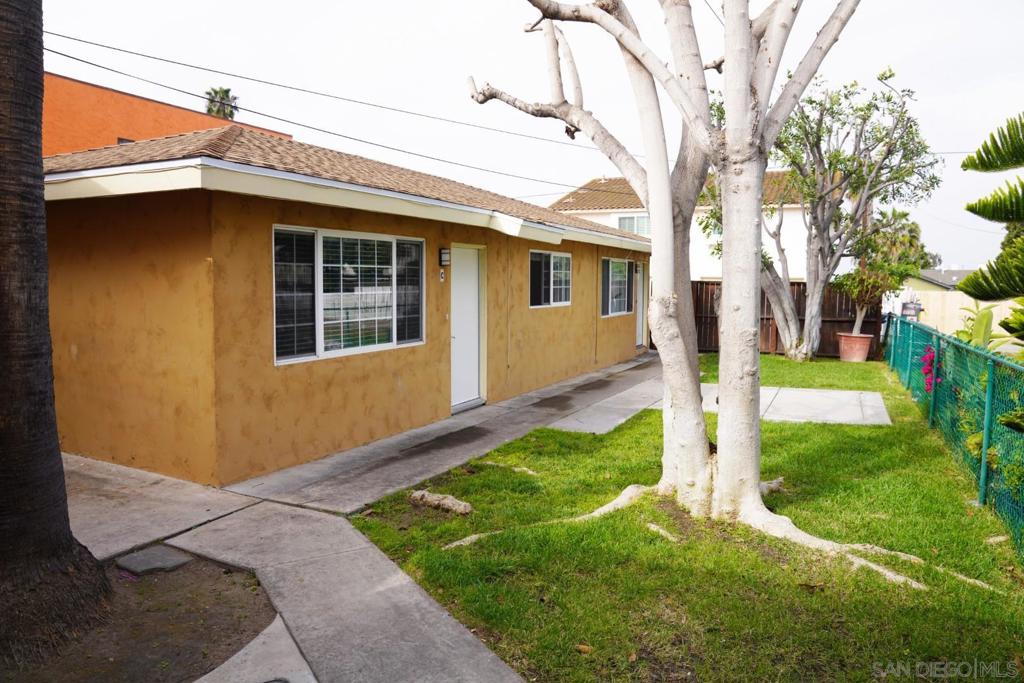 Chula Vista Gem: Experience this upgraded 2BR home within walking distance of downtown Chula Vista's parks, schools, restaurants, and nightlife. Its prime location is near the new $10 billion bayfront project at the marina, as well as freeways, schools, shopping, and dining. Enjoy modern fixtures, new cabinets, a stove, laminate flooring, and a spacious patio perfect for entertaining, complete with washer and dryer hookups. Situated in a peaceful 4-unit complex, the property includes two assigned parking spots and is pet-friendly (landlord approval required). This is a must-see opportunity for affordable luxury in a vibrant area. Experience the charm of coastal living in this beautiful home, nestled in the heart of Chula Vista. Just a stone's throw away from the picturesque Chula Vista Marina, this home offers a lifestyle that is both tranquil and vibrant. The marina, with its stunning views and serene atmosphere, is perfect for leisurely strolls or invigorating morning jogs. For nature lovers, the nearby parks provide a green oasis in the city, ideal for picnics, playdates, or simply unwinding amidst nature. The home is also conveniently located near the local library, a treasure trove for book lovers and a great resource for continuous learning. Shopping enthusiasts will appreciate the proximity to a variety of retail outlets, offering everything from groceries to fashion. The pulsating downtown area, with its array of restaurants, cafes, and entertainment venues, is just a short distance away. Whether you're looking for a quiet coffee shop, a lively bar, or a fine dining restaurant, downtown Chula Vista has something to suit every taste. This community is not just about the location; it's about a lifestyle. It's about enjoying the best of coastal living, with all the conveniences of a city. It's about creating a home not just in a house, but in a community. Come, be a part of this vibrant community and experience the joy of living in Chula Vista.
