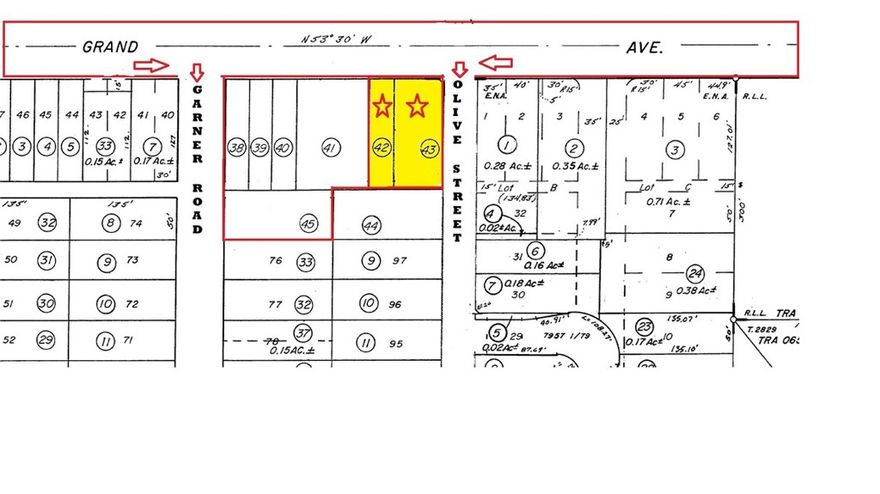 Owner will carry with reasonable terms. Don’t miss this incredible opportunity to own prime Zoned C-1/C-P Commercial land in the growing city of Lake Elsinore, CA. This property includes 2 APNs 381-282-042 (4,356 Lot size) and 381-282-043 (7,840 Lot Size) Total of 12,196 Lot Size combined. This property is fully usable, fenced, and gated, making it ready for your next business venture. Ideally located just off busy Grand Avenue and directly across from the Lake, it sits on the corner of Olive and Grand with paved streets on three sides, giving it excellent visibility and convenient access. Zoned C-1/C-P, the land allows for a wide variety of uses, including restaurants, retail shops, car washes, daycare centers, laundromats, equipment rentals, auto services, boat or trailer storage, mini-warehouses, churches, and more (buyers to confirm with the County of Riverside). This location offers a rare mix of flexibility and high exposure, making it a smart choice for both developers and investors. Beyond the property itself, the location is hard to beat. It’s just minutes from major shopping destinations such as Costco, Target, Wal-Mart, Home Depot, and Lowe’s, and offers quick access to Highway 74 and the I-15 Freeway for commuters. The area is also surrounded by popular local attractions including Temecula Wine Country, the Storm Baseball Stadium, the Lake Elsinore Motorsports Park, and the Lake Elsinore Outlets. Whether you’re planning to build now or secure land for future development, this property delivers outstanding potential in a fast-growing area. Commercial parcels in locations like this are rare to find, so don’t wait, seize this opportunity today before it’s gone!  There is an Option to buy ALL 7 adjoining parcels together, which is 1.02 Acres Total for a bulk special price, Contact us today for more information!