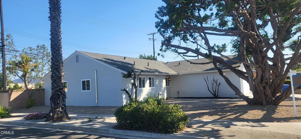 Welcome to this complete remodel in the highly desirable Camarillo area, where modern elegance meets comfortable living. Centrally located, this home offers convenient access to top-rated schools, vibrant shopping districts, and beautiful parks, making it an ideal spot for families and professionals alike. Every detail has been thoughtfully updated, from the sleek, open-concept kitchen with stainless steel appliances, new cabinets, and quartz countertops to the spa-inspired bathrooms featuring contemporary fixtures and designer tile work. Independent climate control per room offers heating & cooling set to the temperature you desire with a new mini split energy efficient system. The spacious living areas are bathed in natural light, creating a warm and inviting atmosphere perfect for entertaining or relaxing. Outside, a beautifully landscaped backyard provides a tranquil retreat with ample space for outdoor dining and play, new roof, new concrete driveway, new dual pane windows, new interior & exterior paint, new recessed lighting with dimmers, new luxury waterproof plank flooring throughout, & new tankless water heater. This stunning remodel not only enhances the home's aesthetic appeal but also ensures modern functionality, making it a rare gem in Camarillo's competitive real estate market. Don't miss the opportunity to make this exquisite residence your new home! No HOA!