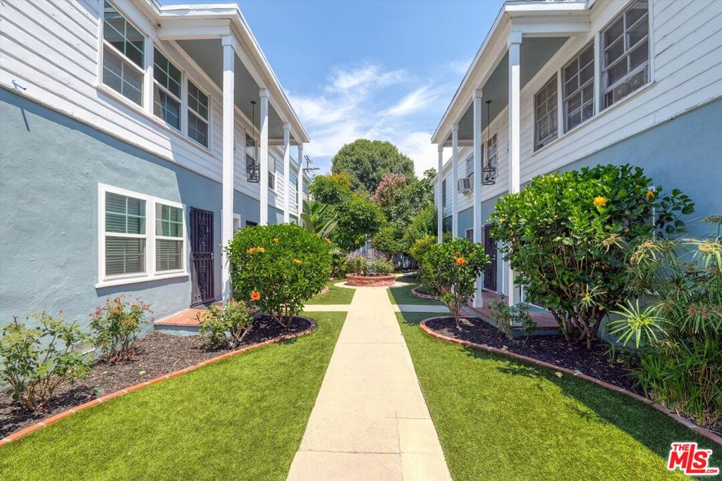 Mid-century charm, located in prime Valley Village/NOHO area in proximity to park, schools and local city transportation. This unit is finished with updated windows, fresh paint, laminate wood flooring and tile in kitchen and bathroom and recessed lighting. This unit is upstairs and has a private balcony. One allocated parking space in a gated carport. On-site laundry and a well maintained, lush courtyard. Easy access to the I-170 and the I-134 freeways. Minutes from NOHO Arts District, Universal Studios, Toluca Lake and NOHO West. Pet friendly.