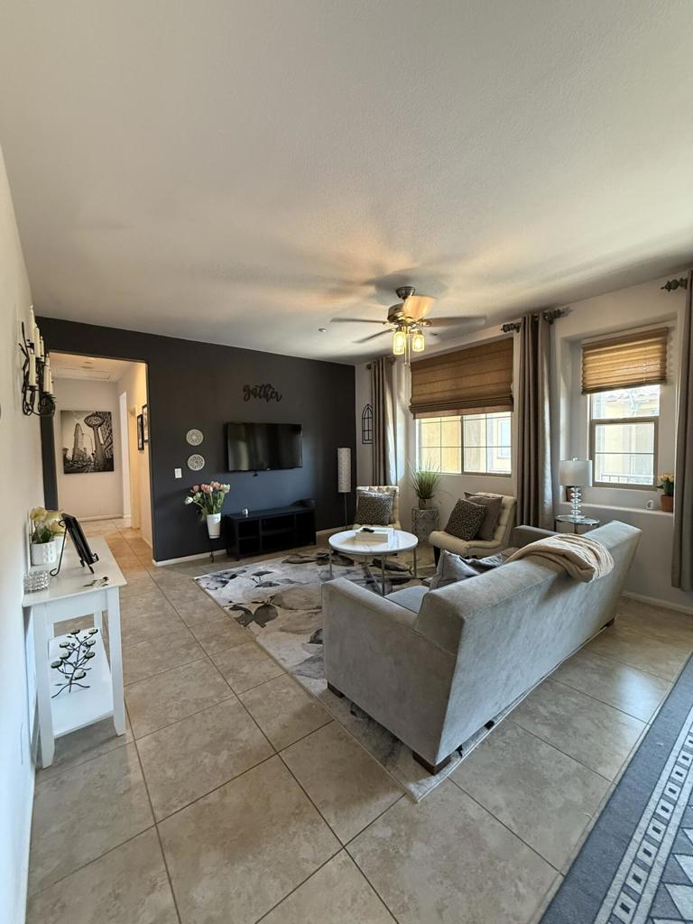 Welcome To The Highly Desirable Community Of Spanish Walk! This Furnished 2-Bedroom, 2-Bathroom Home With A Versatile Bonus Room Is Now Available! Enjoy An Open-Concept Living And Dining Area With Direct Access To The Balcony, Which Includes A Storage Closet. The Kitchen Features Granite Countertops, Stainless Steel Appliances, And An Abundance Of Cabinet Space. The Bonus Room, Located Just Off The Kitchen, Offers Flexible Use As A Home Office, Gym, Or Cozy Nook. Both Bedrooms Are Generously Sized And Include Ample Closet Space. Washer And Dryer Are Conveniently Located Inside The Unit, And There Is A 2 Car Tandem Garage With Direct Access. Spanish Walk Offers A Resort-Style Lifestyle With Amenities Including Multiple Pools And Spas, A Fitness Center, Clubhouse, Billiards Room, Playgrounds, And So Much More. Schedule Your Private Tour Today! Available For An Annual Lease.