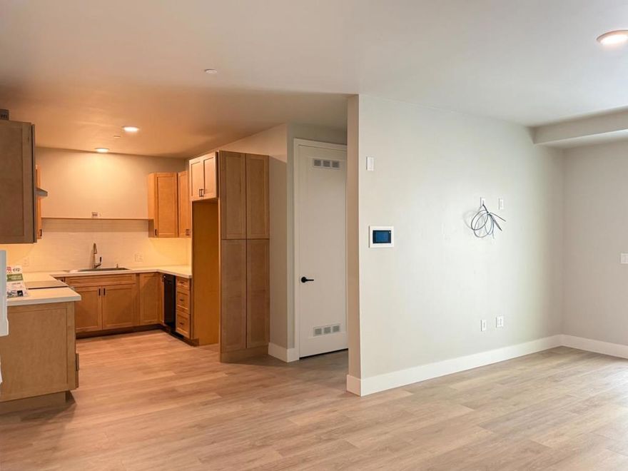 This condo features 1 bedroom / 1 office and 1 full bathroom come check out this open concept downtown living! Experience the pinnacle of modern urban living in the heart of downtown Hollister. Our new condos offer Mediterranian design, unparalleled convenience, and a vibrant community atmosphere. Step out your door and enjoy eclectic dining, charming boutiques, and lively entertainment just moments away. Enjoy the farmer's market during the summer, parades and Festivals just a short walk from the condos. Don't miss out on the opportunity to call THE 400's HOME!!