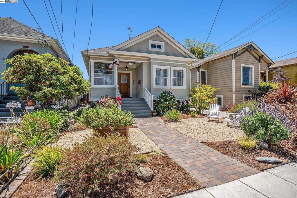 Price Improvement. $520K+ improvements. Enjoy the best of island living in Alameda’s vibrant West End with this beautifully updated 1905 single-level Craftsman bungalow. Featuring 3 bedrooms, 2.5 bathrooms, and a newly built detached 2-car garage with a finished home office, laundry room & attic with ADU potential (not incl in square footage), & tons of storage, this home offers ideal indoor-outdoor living. The home is rich with period charm—box beam ceilings, five-panel doors, built-in cabinetry, and original picture rails—while offering modern upgrades for today’s lifestyle. Updates include a newer foundation, a remodeled kitchen, refreshed bathrooms (including one with a jetted Jacuzzi soaking tub), refinished hardwood floors, and fresh exterior paint. Enjoy seamless indoor-outdoor flow with landscaped front and rear yards featuring a stone patio, a raised garden bed, lush lawn, and multiple areas for relaxing, dining, and play. The impressive detached garage/studio—with French doors opening to the serene garden—is perfect for working from home, creative pursuits, or future ADU conversion. Conveniently located to the farmer’s market, local restaurants, highly rated schools, Crab Cove, shoreline trails, shopping, and public transit options with easy freeway access.