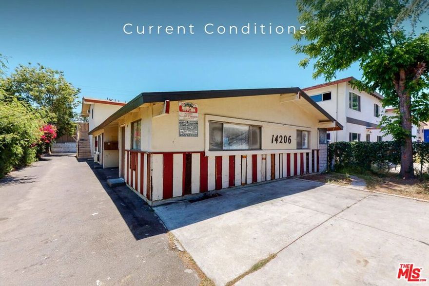 Located at 14206 Calvert St in Van Nuys, this vacant 5-unit multifamily building presents a rare RTI opportunity for a 9-unit expansion, including conversion of units and the addition of an ADU. Two of the top-floor 1+1 units have already been tastefully upgraded (photos shown), with permits fully pulled for conversion of the remaining three units and the addition of three more (including the ADU). Once complete, the property is projected to achieve a 9.36% Cap Rate.Situated near major transportation corridors and job hubs, and surrounded by rapid development, this property is ideal for investors looking to maximize yield through intelligent repositioning. With all plans RTI and the property delivered vacant, you can start construction immediately and capture rental upside in one of the San Fernando Valley's most active submarkets.Potential ARV (Resale Value) after Upgrades/ADU @ 6% Cap $3,075,000 OR Refi Out Most of Your Capital After Upgrades/ADU$2,080,000