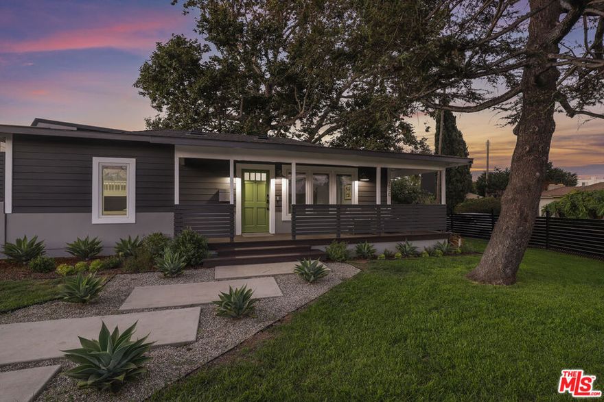 Perfectly positioned in the heart of West LA, this meticulously remodeled California bungalow offers the perfect balance of timeless charm and modern luxury. Featuring 3 bedrooms and 3 bathrooms, the home includes 2 bedrooms in the main residence plus a versatile third bedroom with it's own private entrance, en suite bath, dedicated HVAC and secluded yard- ideal for a guest retreat, home office, or personal gym. An open floor plan flooded with natural light showcases beautiful new hardwood floors and designer finishes throughout. The chef's kitchen is a showstopper, featuring quartz countertops, sleek stainless steel appliances, and custom cabinetry. The expansive primary suite boasts high pitched ceilings, French doors leading to the backyard, a spacious walk-in closet, and a spa-inspired bathroom with dual sinks and a luxurious walk-in shower. Venture outside to your private backyard oasis, complete with a built-in outdoor BBQ, full outdoor kitchen, charming gazebo with lights, new landscaping with an automatic sprinkler system, perfect for entertaining or relaxing in style. Every detail has been thoughtfully curated, from the new NEST thermostat and APEC water filtration system to recessed lighting, motion-sensor exterior lights, Blink cameras, and an ADT security system. Additional features include a new fence, wrap-around front porch, 2-car garage, and Google Home smart controls for climate and security. Located in the highly sought-after Richland Avenue Elementary district (rated 10) and moments from premier shops, restaurants, and amenities, this home offers the ultimate in luxury West LA living.
