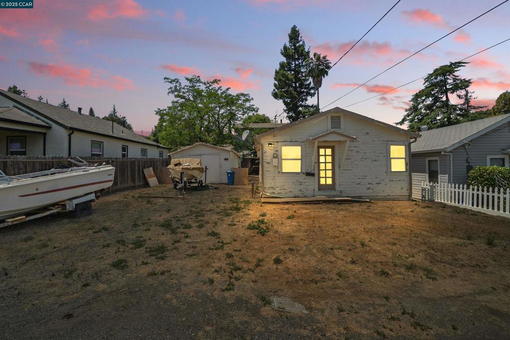 Sold Off-Market. For comp purposes. FIXER ALERT in a prime Martinez neighborhood close to downtown! Bring your contractor and your vision! This 2+ bed / 1 bath bungalow has all the potential to become something special. Previously lived in as a 3-bedroom (unpermitted addition). The bathroom is currently not functional, just waiting for your touch to make it beautiful again! Home is connected to public utilities. Detached garage is in very poor condition so please use caution when viewing. Generous backyard with room to create your dream outdoor space. This is your chance to transform a fixer into a forever home. Sold strictly AS-IS. Grab this before it's gone!