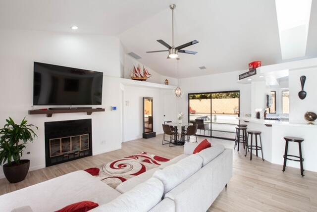 This is a long term rental. This beautiful turnkey furnished remodeled 3 bedroom 2 bath house has as a backyard that you can enjoy entertaining friends and family. Backyard has fire pit, pool and spa. It is very private backyard. Living room has fireplace. One room is a fun game room, RV parking. Close to shopping and schools.