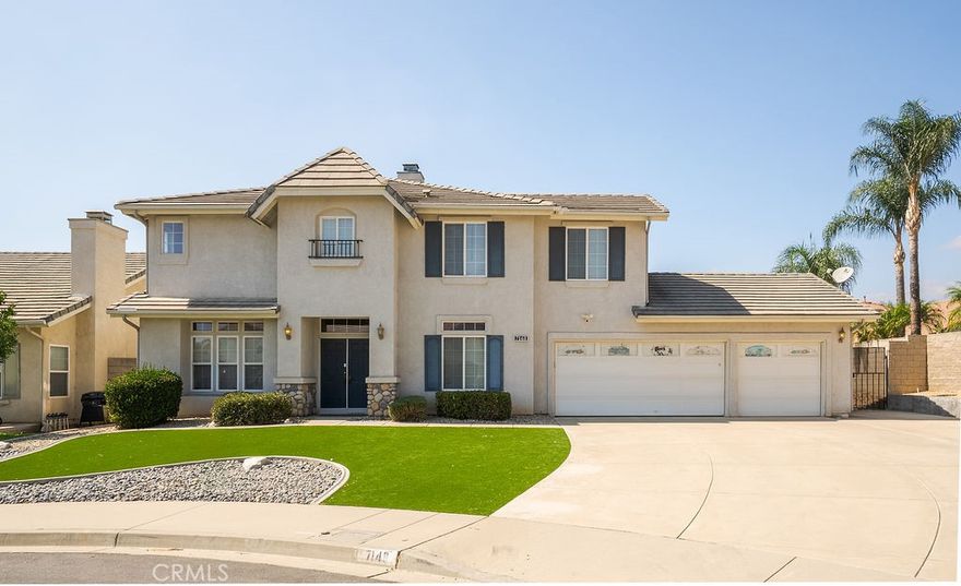 Welcome to this expansive and elegant home ideally located in the desirable Centerstone at The Landings neighborhood of Fontana. Built in 2003, the home offers 3,277 sq ft of comfortable living space on a 10,700+ sq ft lot, providing a rare blend of size, style, and outdoor potential. 

Step into a soaring two-story foyer and discover an open, flowing floor plan perfect for family living and entertaining. The main floor features an in law quarters which is perfect for guests or multi generational living. Dining room, with room for formal gatherings and an office (title recognizes as 5th room). A generously sized kitchen is sure to inspire your culinary creativity. Central heating & air conditioning, Fireplace for cozy evenings around the hearth Upstairs, a spacious primary suite coexists with 2 additional bedrooms with an expansion loft—ideal for guests, or recreation. This home sits on a large lot of over 10,700 sq ft, offering expansive yard space with inground pool and spa for entertaining, or even your dream outdoor retreat. Enjoy your large covered patio and add your own built in BBQ!  With room to roam, this property gives both privacy and possibilities. Great sized 3-car attached garage, oversized driveway and RV parking with still additional space to park your toys. A cul-de-sac setting perfect for evenings outside play with minimal through traffic. Excellent local schools nearby: Cecilia Lucero Solorio Elementary, Heritage Intermediate, and Etiwanda High. Set in a serene, from family, to single living to retirees all encompassing this community, this home places you within easy reach of shopping, dining, parks, and commuter routes. The Centerstone at The Landings area combines suburban convenience with access to all that Fontana offers. Don’t miss this chance to own a grand, move-in ready residence with room to customize and grow.