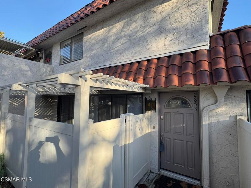 Welcome home to this charming two-story townhome nestled in the desirable Village Green community of Westlake Village. Step into the spacious open concept living room, dining room and kitchen. The gallery styled kitchen offers plenty of cabinet space and a bar style eating area. Direct access onto a private patio. Upstairs, you will find a spacious secondary bedroom with plenty of closet space. The immense primary bedroom has a large walk-in closet. The hall bath offers a walk-in shower and single vanity. Direct access to 2 car garage with opener and plenty of storage space. Laundry area in garage, complete with washer and dryer. Refrigerator and Microwave are included. Central A/C and heat. Trash is included in the rent.  Community pools and spa are included in the rent. Located minutes away from golf course, schools, shopping, restaurants and freeway.