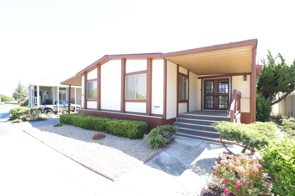 Check out this 1980 beautiful home in the community of Chateau La Salle. It is approx. 1,840 sqft with 2 bedrooms and 2 bathrooms. Living room has linoleum flooring, fireplace, bar + sink. Dining room has linoleum flooring, light fixture and cabinets. The Kitchen features tile back splash, microwave, linoleum flooring, refrigerator with ice maker, dishwasher, stove, oven-gas, garbage disposal, ceiling with lights and cabinets. Master bedroom has carpet, 2 mirrored closet. Guest bedroom has mirrored closet, linoleum flooring and ceiling light. Master bathroom has double sinks, cabinets, tile flooring, separate tub and shower. Guest bathroom standing shower, cabinet, tile flooring. Backyard has 1 shed. Utility room has linoleum flooring. Washer /Dryer included. Central A/C and Heater. Freeways near 87/101 and shopping centers. Stop By Today!