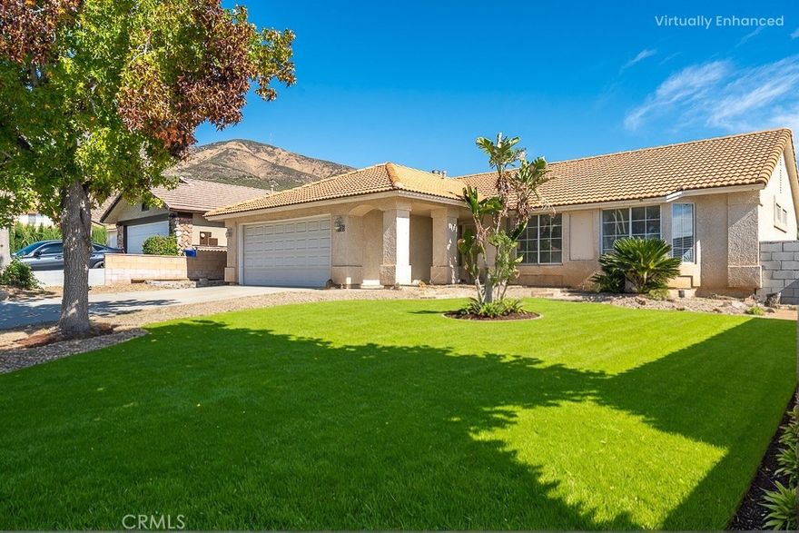 You found it! Your next chapter starts here. This inviting 3-bedroom, 2-bath home in North San Bernardino offers comfort, convenience, and a newly refreshed interior that feels like a breath of fresh air. With an additional room that can easily serve as a home office or 4th bedroom, you’ll have flexibility to live the way you need. Fresh interior paint, new carpet, updated fixtures, and a newly remodeled master bathroom create a clean and modern feel throughout. Enjoy being close to everything—local shopping, dining, and neighborhood schools are all nearby. Cal State San Bernardino is just over a mile away, and beautiful mountain views, hiking, and Shandin Hills Golf Club are just minutes from your front door. Step outside to the spacious backyard—ideal for BBQs, gatherings, pets, or simply relaxing under the open sky. This is a great home for entertaining loved ones and creating memories. Amazing value and a wonderful place to call home.