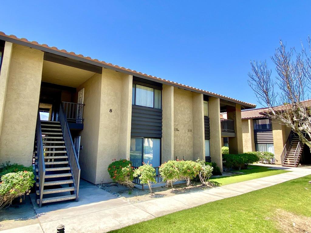If your looking for amenities, location and affordability, this 2 bedroom, 2 full bath upstairs unit in sought after gated Cathedral Springs may check all your boxes!! This condo is centrally located and close to downtown Palm Springs, Dining, Palm Springs International Airport, Schools, Freeway access and more. Included with monthly rent is water, trash, 4 pools/spas, weight room and lighted tennis courts. Assigned covered parking and guest parking as well. Indoor laundry adds additional convenience to this lovely layout. Check this place out before it's rented! All tenants must run their credit application via RentSpree at the following link: https://apply.link/GLAF_bw