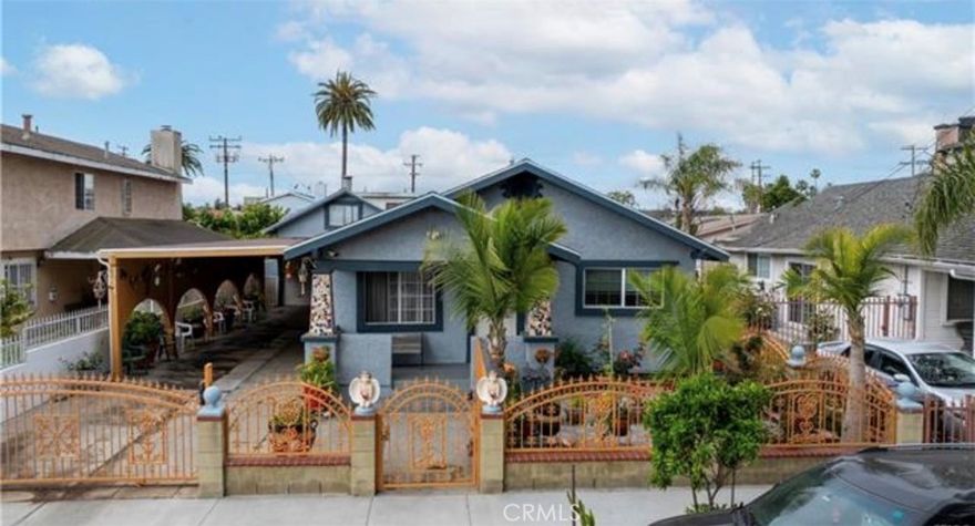 Welcome to 1843 and 1849 Cerritos Avenue, a charming duplex located in Long Beach, California. This home qualifies for $20,000 grant with City National. First time buyer program 5% down-payment, NO PMI.  The front unit features 3 bedrooms and 2 bathrooms with 1184sqft of living space, and the 2 bedroom 1 bath is 680 sqft, providing ample space for comfortable living. The back unit which is the 2 bedrooms - 1 bathroom, perfect for additional rental income or multi-generational living, also has its own separate yard and separate laundry area. This property is in excellent condition. The home boosts a large bonus workshop attached to the garage with a half bath. All dwellings are separate, no common walls. Home has newer roof, new water heater, newer copper plumbing, newer electrical and new drywall. The back house was remodeled from the ground up 15yrs ago. Long covered driveway, with light fixtures. Don’t miss this fantastic opportunity to own a well-maintained duplex in a desirable location! Across the street from Long Beach City College and the boys and girls club.